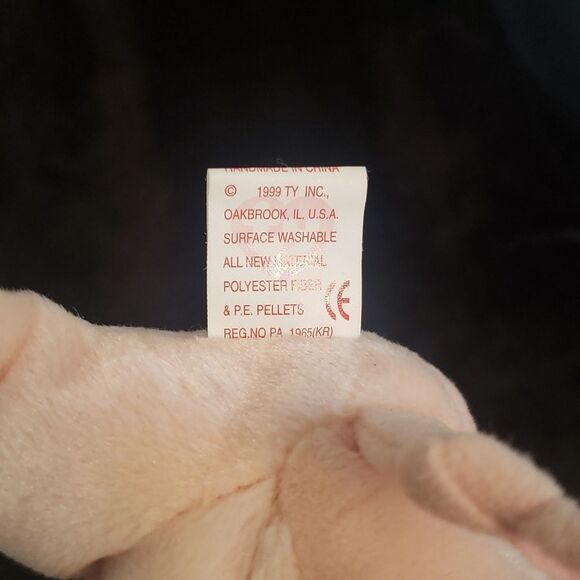 Vintage 1999 Ty Beanie Baby KNUCKLES the Pig - Picture 5 of 8